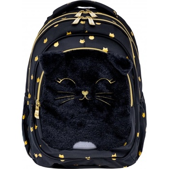 Astra Ученическа раница, Astra, Пухкаво черно коте, AB330, 39 x 28 x 15 см