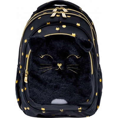 Astra Ученическа раница, Astra, Пухкаво черно коте, AB330, 39 x 28 x 15 см