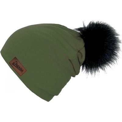 Drexiss čepice s bambulí CHLUPÁČ khaki