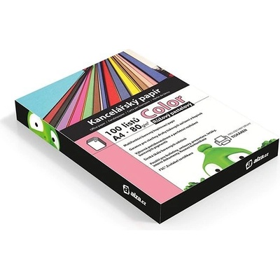Alza Color A4 ružový pastelový 80g 100 listov
