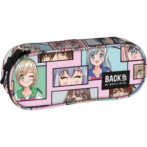 BackUP Овален ученически несесер BackUp A - Manga, 1 цип (92864)