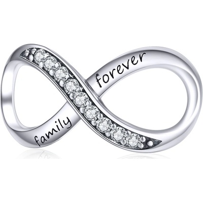 P&J Jewellery Stříbrný přívěsek Rodina navždy SB68