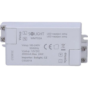 Solight LED napájecí zdroj 230/12V 2A 24W IP20