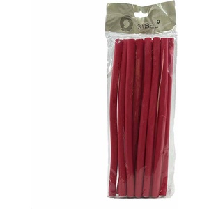 Sibel Flexi Mousse Curlers Long Red 24 cm x 12 mm 12 ks