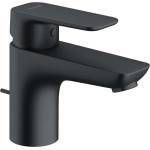 Kludi Pure&Style - Смесител за умивалник със сифон, матово черно 403823975 (403823975)
