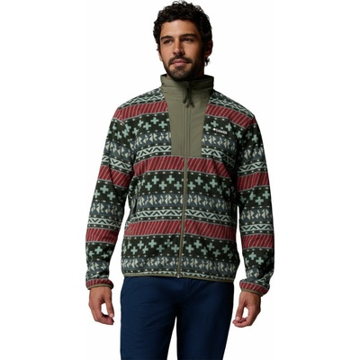 Columbia Sequoia Grove™ Ii Fz Printed Fleece tmavě zelená