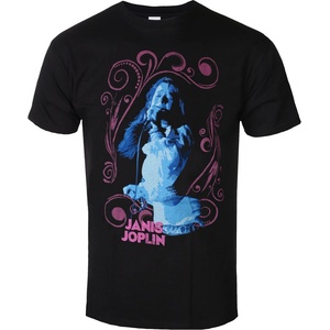 ROCK OFF мъжка тениска Janis Joplin - Floral Frame - ROCK OFF - JOPTS12MB