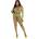 Leg Avenue Net Crop Top & Footless Tights 89325 Green