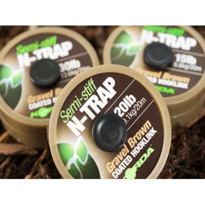Korda šnúra N-Trap Semi Stiff Gravel Brown 20m 15lb
