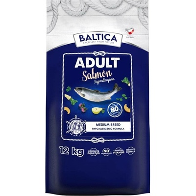 Baltica adult Hypoallergenic střední lososové 12 kg