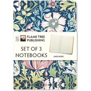 Flame Tree Publishing William Morris Set of 3 Mini Notebooks | Flame Tree Studio