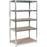 Carmen Метален стелаж Carmen CR - 1025 - 180x90x40 см, до 175 кг на рафт - цинк (3580567)