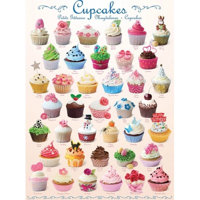 Eurographics Dortíky Cupcakes 1000 dielov