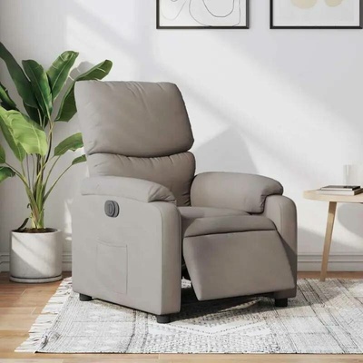 vidaXL 3204808 Elektrické polohovací taupe textil