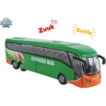 Mikro Kids Globe Traffic автобус 18, 5см метален с обратно движение на батерии със светлина и звук (510432)