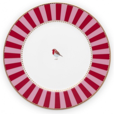 PIP Studio Talíř mělký Love Birds červená-růžová 21 cm 51.001.026