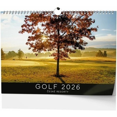 Golf české resorty nástěnný 2026