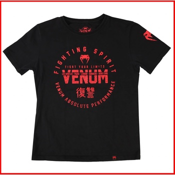Venum детска тениска Venum - Fighting Spirit - Black/Red - ПОВРЕДЕНО - MY1356