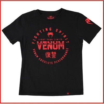 Venum детска тениска Venum - Fighting Spirit - Black/Red - ПОВРЕДЕНО - MY1356
