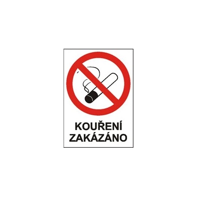 ARCH Kouření zakázáno plast A5
