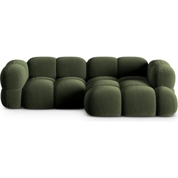 Cosmopolitan Design Зелен кадифен ъглов диван (десен ъгъл) Loretto - Cosmopolitan Design (COS_RC_120_F1_LORETTO4)