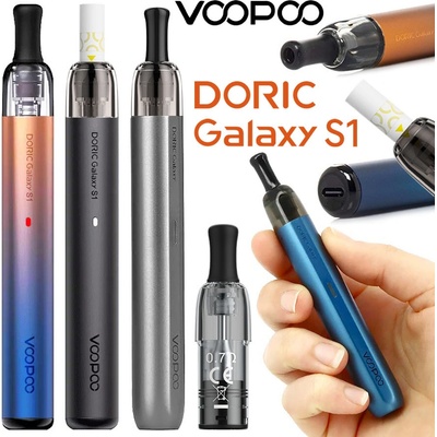VooPoo Doric Galaxy S1 800 mAh Obsidian Black 1 ks