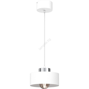 Luminex Пендел MARTI 1xE27/15W/230V бял/хром (LU9843)