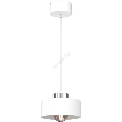 Luminex Пендел MARTI 1xE27/15W/230V бял/хром (LU9843)