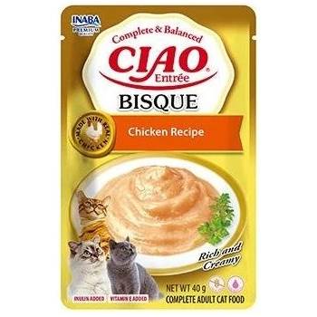 INABA Cat Ciao Bisque - допълваща храна за котки с вкус на пилешко месо, 40 г