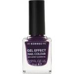 KORRES Лак с гел ефект с бадемово масло, Korres Nail Colour Gel Effect 75 Violet Garden 11ml