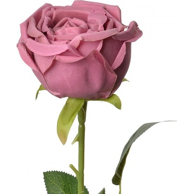 Dekorácia umelá kvetina ružová ruža Rose Pink - 9*9*61 cm - Clayre & Eef
