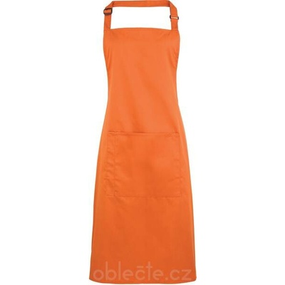Premier Zástěra s laclem a kapsou na břiše Colours PR 154 terracotta