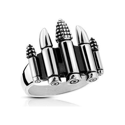 Šperky4U Army ocelový prsten Bullet OPR01449