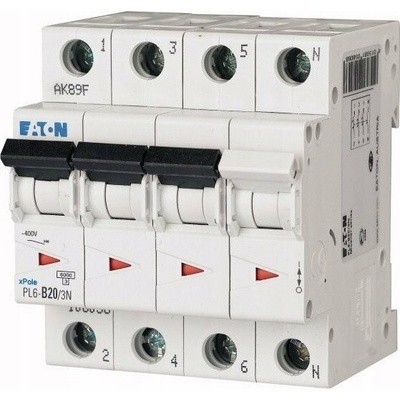 Eaton Jistič 3P+ND 20A 6kA AC PL6-D20/3N 165038