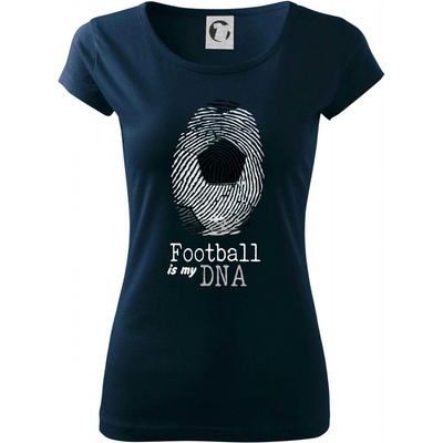 Football is my DNA Pure dámske tričko Tmavomodrá veľmi tmavá skoro čierna