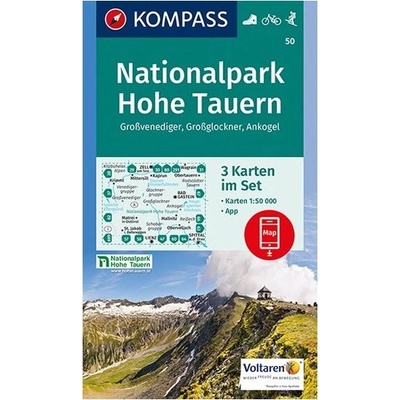 NP Hohe Tauern sada 3 mapy 50 NKOM