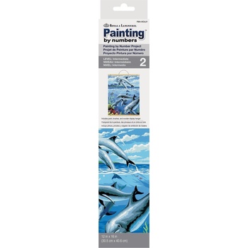 Royal & Langnickel Рисуване по номера Делфини (PBN-ROLL9)