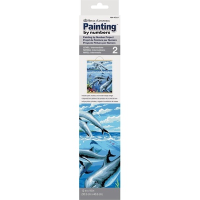 Royal & Langnickel Рисуване по номера Делфини (PBN-ROLL9)