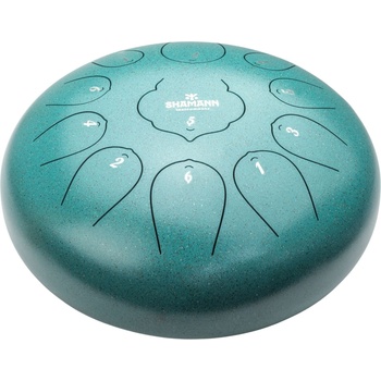 Shamann 12" 11 Notes D Major Green Tongue Drum (HS11-12GREEN)