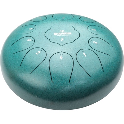 Shamann 12" 11 Notes D Major Green Tongue Drum (HS11-12GREEN)
