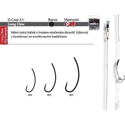Gamakatsu G-Carp A1 Long Claw vel.4