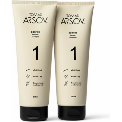 Tomas Arsov BONFIRE šampon double pack 2 x 250 ml