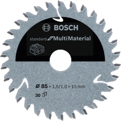 BOSCH Pilový kotouč pro aku pily; standard for multi material 85x15x1,5/1,0x30t