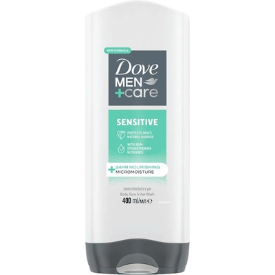 Dove Men+ Care Sensitive sprchový gel 400 ml