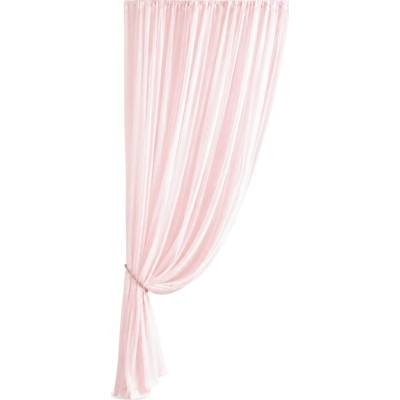 Pudrově růžová polyesterová záclona – 150 × 600 cm | Gastrokitchen%