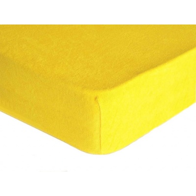 TiaHome Prostěradlo froté žltá200x220