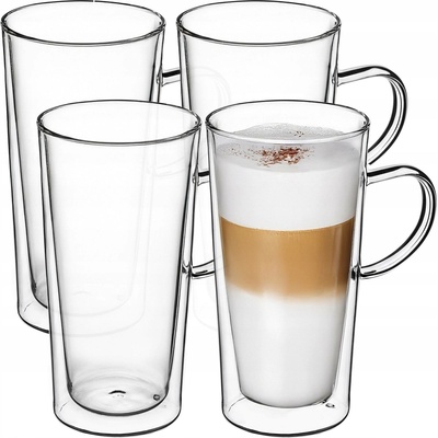 Kadax Sklenice na kávu a čaj 4 x 470 ml