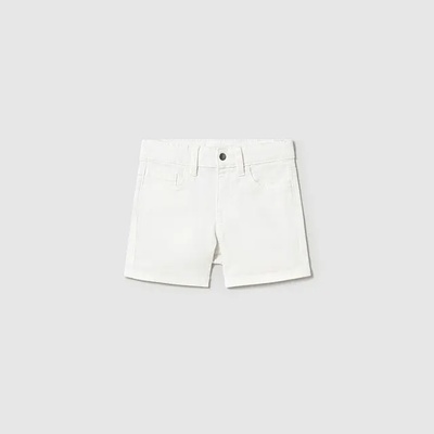 Mayoral Къси панталони 5 джоба памук в бял цвят за мини момче Майорал