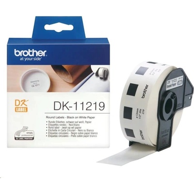 Brother DK-11219, 12mm, biela, originálna papierová role