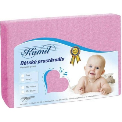 Veratex prostěradlo jersey růžové 70x140